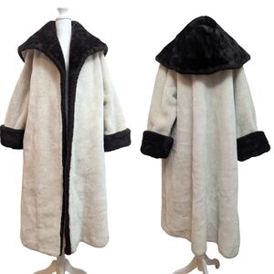 Vintage Princetons O'llegro 1960s Fur Coat Brown & Cream Penny Lane Mob Wife